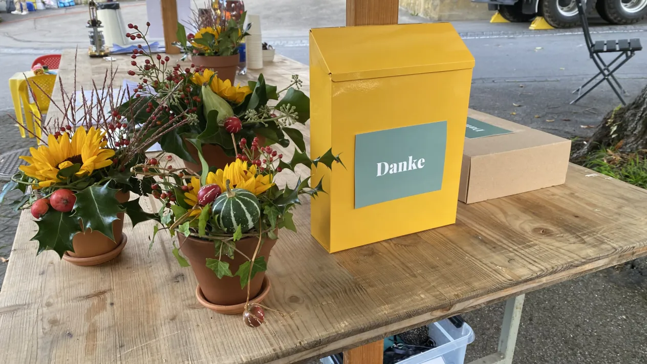 Danke (Foto: Sekretariat Meikirch) Danke (Foto: Sekretariat Meikirch)
